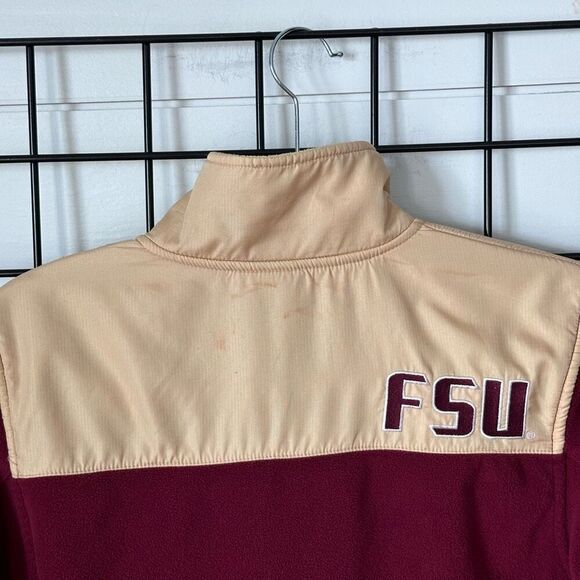 VTG Florida State FSU Fleece Full‎ Zip Jacket Boys M Garnett Gold Seminoles - Picture 7 of 12